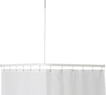Van Der P P2001 Skinne 90x90cm komp. Hv - Profil2001 Flad skinne 8x25mm. 90x90cm vinkel m.loftstøt. Hv