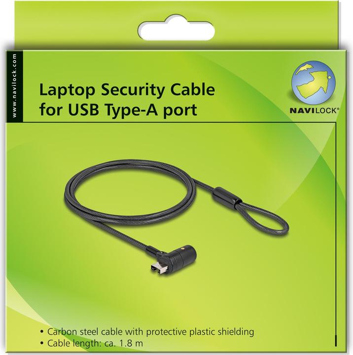 Immagine prodotto Navilock Cavo fusibile per notebook Delock per presa USB Tipo-A con chiave
