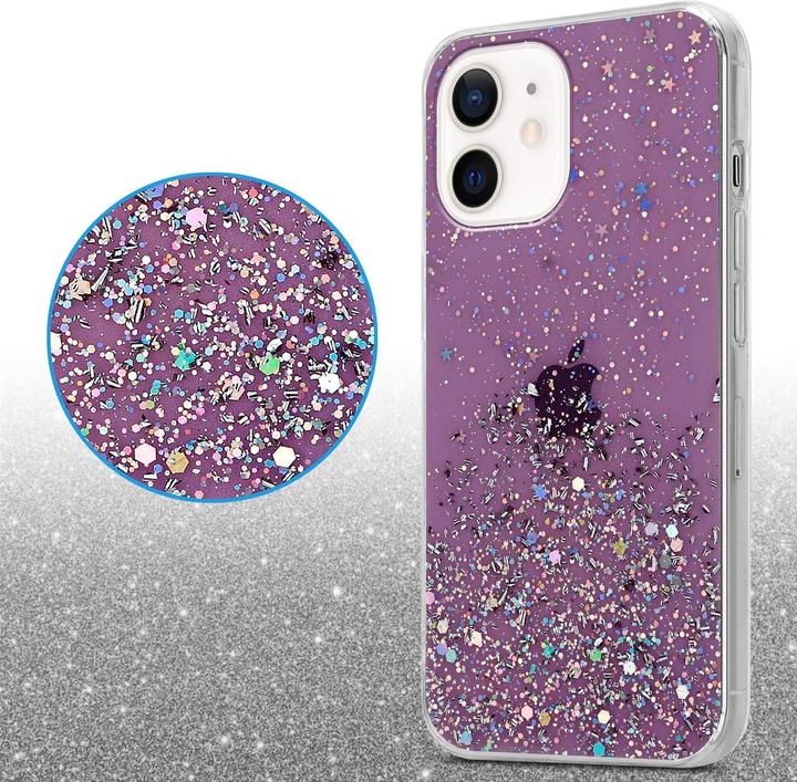 Productafbeelding Cadorabo TPU hoes fonkelende glitters (Apple iPhone 12 mini)