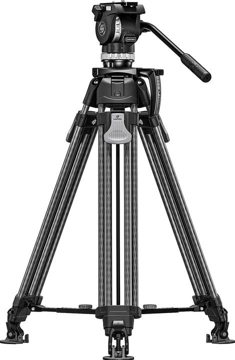 Leofoto Trépied vidéo LVF-163C avec tête fluide FH-10 (Métal)