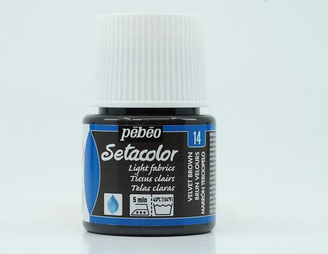 Produktbild Pebeo Setacolor helle Stoffe (Samtbraun, 45 ml)