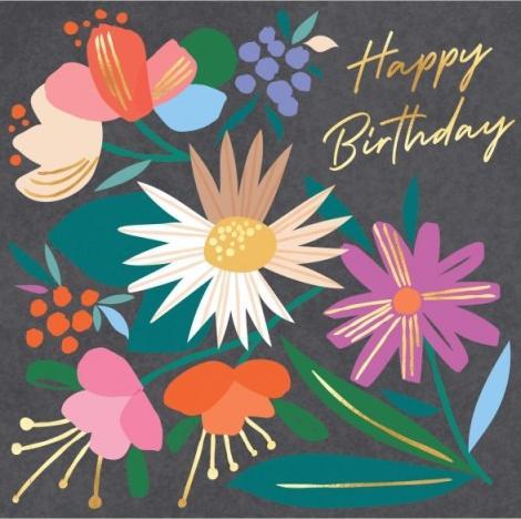 Produktbild Laura Darrington Geburtstagskarte Blumen - Happy Birthday