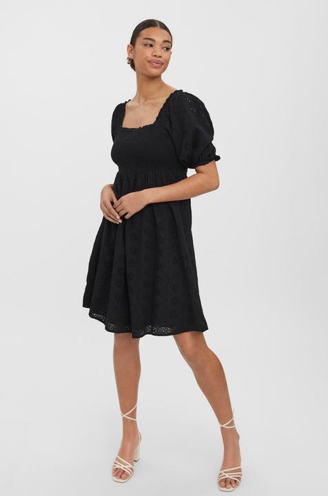 Produktbild Vero Moda Gesmoktes Broderie Anglaise Minikleid (XS)