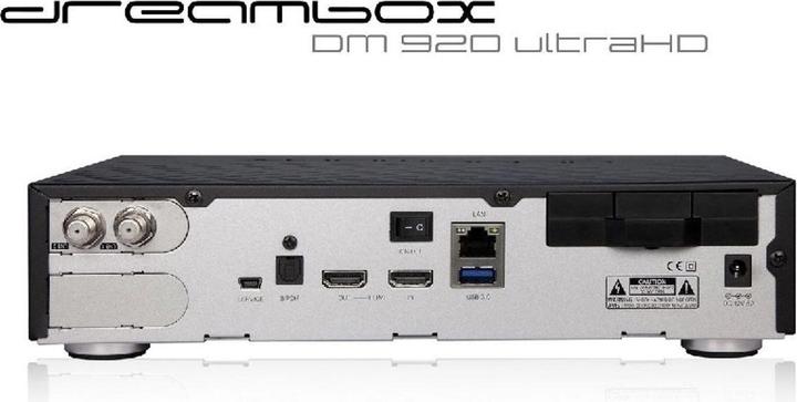 Produktbild Dreambox Dm 920 UHD 4k (8.19 GB, DVB-S2, CI+-Schacht, CI-Schacht, Festplatte)