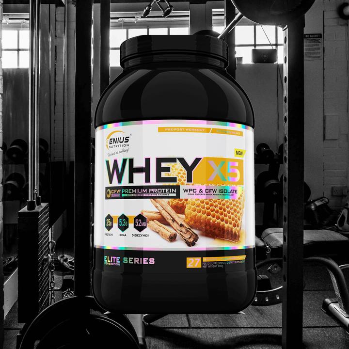 Image du produit Genius Nutrition Whey-X5 (Miel à la vanille, 1 pcs, 900.90 g)