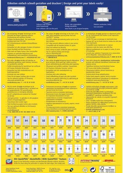 Produktbild Avery Recycling von Universaletiketten