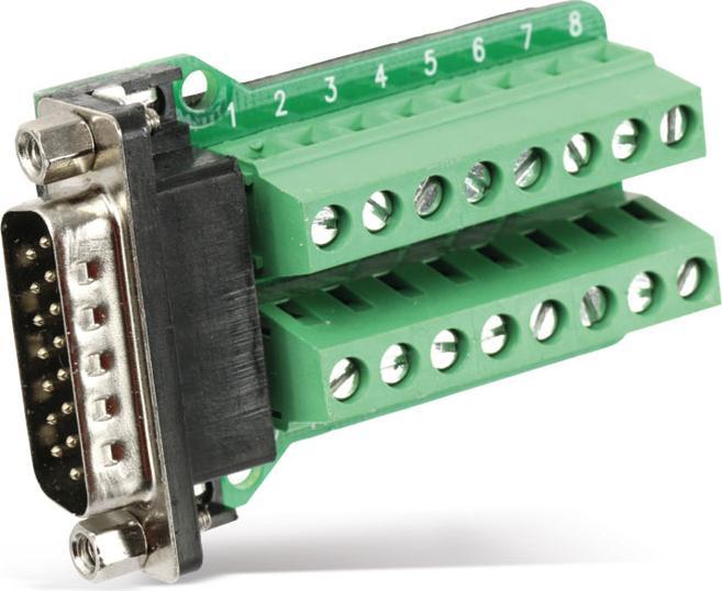 Produktbild Eneroid Sub-D Adapter, 15-polig, Stecker, 2-reihig / Schraubklemmen