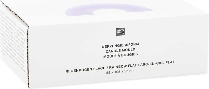 Actual product image Rico Design Candle mould rainbow flat, 118 x 69 x 30 mm
