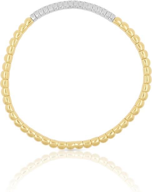 Muau Flexarmband 750/18K Bicolor, Diamant 0.40ct. 17cm (17 cm)