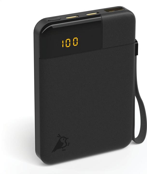 Aqiila Powerbird B5B - Powerbank 5000 mAh, 12W - Zwart (5000 mAh, 12 W, 37 Wh)