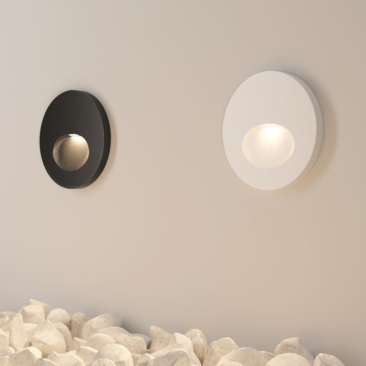 Image du produit Maytoni Bil LED Éclairage d'escalier 3W Noir IP54 Blanc chaud (60 lm, IP54)