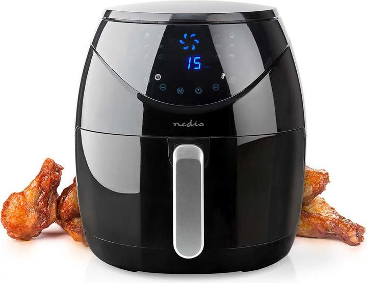 Immagine prodotto Nedis Friggitrice ad aria calda 4,6 l Timer: 60 min Digitale Nero (Spina UE)