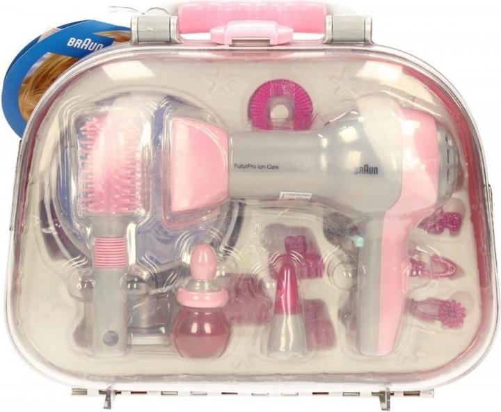 Actual product image Theo Klein Styling case with Braun hair dryer