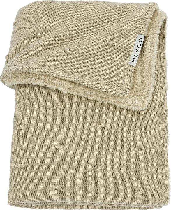 Immagine prodotto Meyco Coperta per neonati grande Mini Knots - sabbia - 100x150cm (100 x 150 cm)