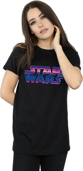 Immagine prodotto Star Wars Neon Logo Maglietta Ampia Donna (XL)