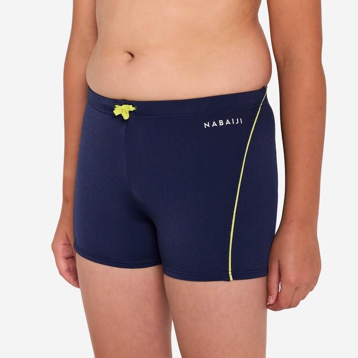 Actual product image Nabaiji Badehose Boxer Jungen - 100 Plus dunkelblau (122)