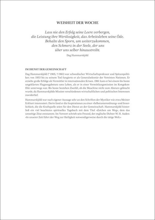 Image du produit Jours de mer Calendrier hebdomadaire 2025 - 53 feuilles avec la sagesse de la semaine au verso (250 x 355 mm, Couverture rigide, Allemand)