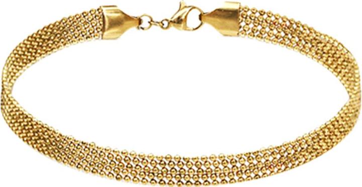 Star Piercing Armkette vergoldet fünf einzelne Kugelketten (18 cm, ohne Messing, Chirurgenstahl 316L)