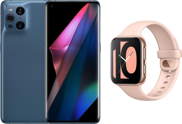 Produktbild OPPO Find X3 Pro + Watch Rose Gold