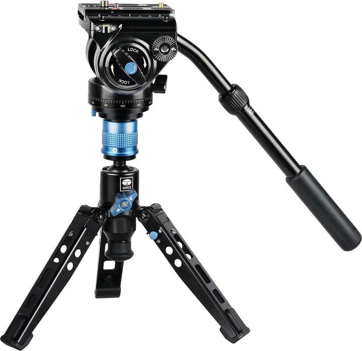 Image du produit Sirui P-424FS + monopode VH-10 en carbone 170 cm avec rotule + pointeur vidéo (Métal, Carbone)