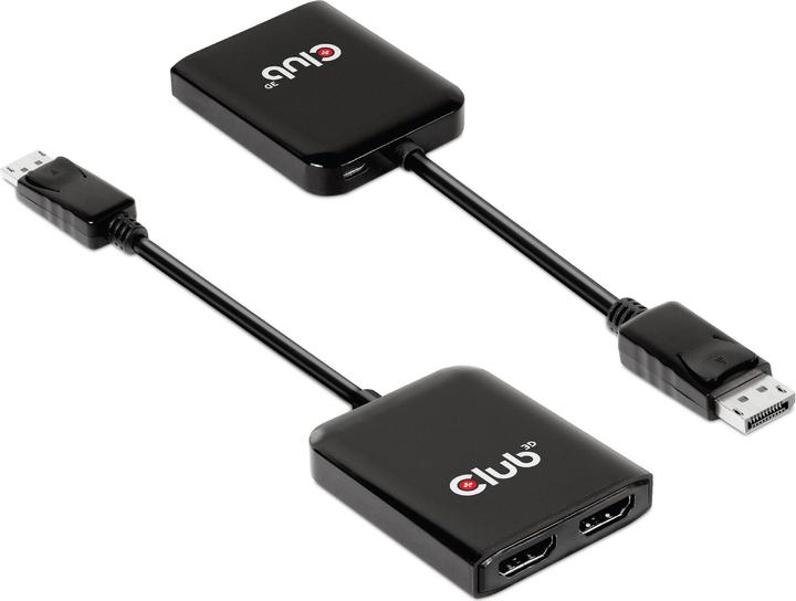Actual product image Club 3D Club3D Multi Streaming Transport Hub 1xDP->2xHDMI (HDMI, 20 cm)