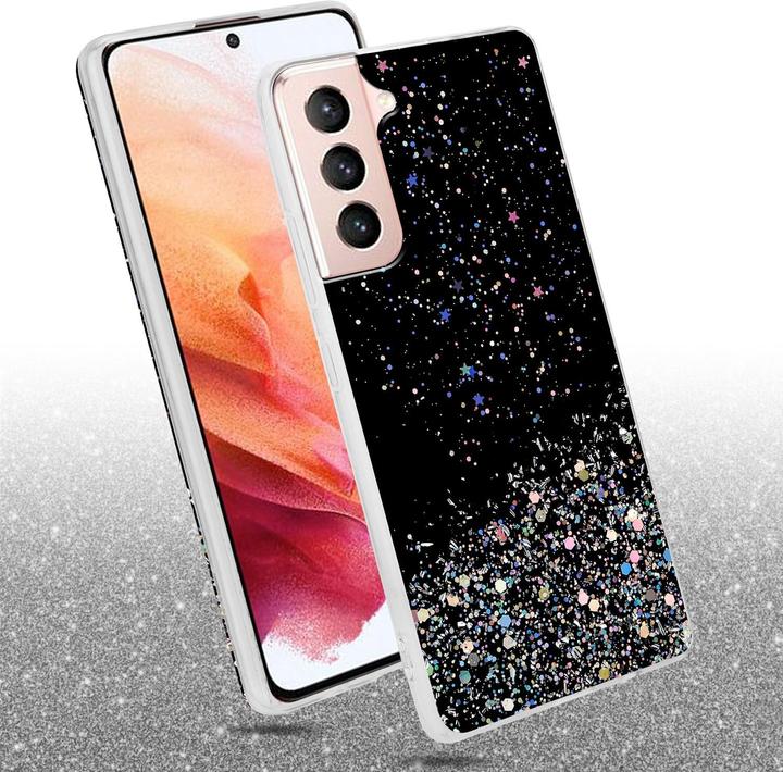 Actual product image Cadorabo TPU cover sparkling glitter (Samsung Galaxy S21 5G)