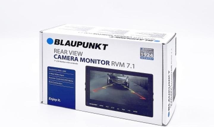 Actual product image Blaupunkt RVM 7.1 monitor for 2 rear view cameras