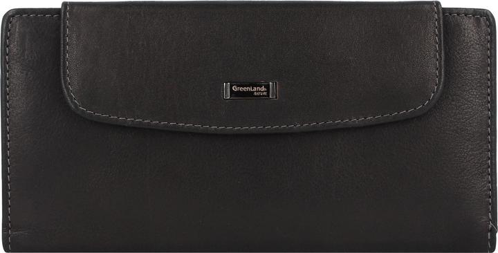 Immagine prodotto Greenland Nature Portafoglio in nappa nera RFID 19 cm