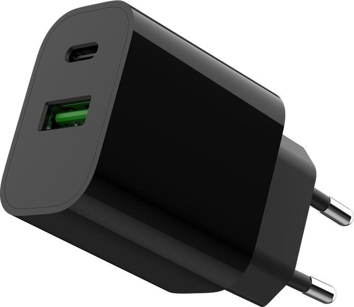 Gembird Power Delivery Charger USB-A USB-C Black (20 W)