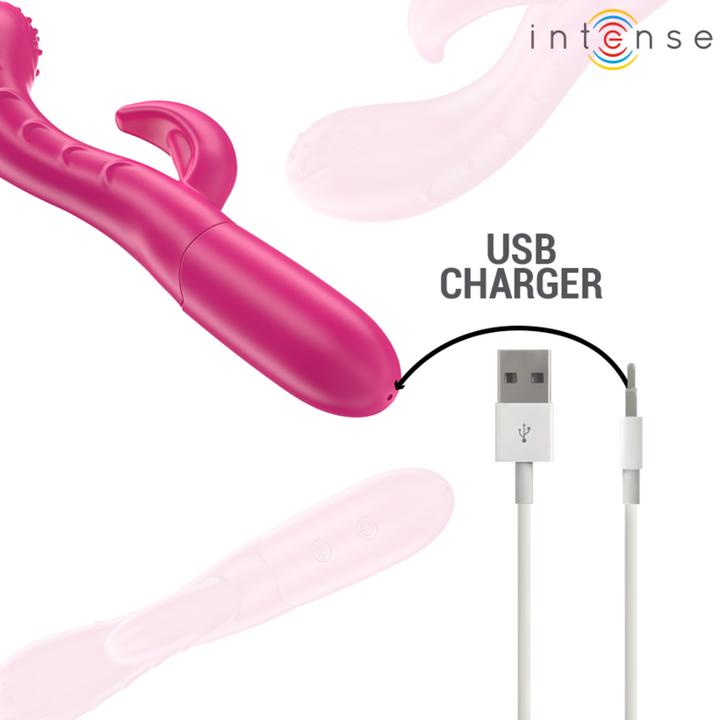 Image du produit Intense Vibromasseur Amara Avec Langue Stimulante 10 Vibrations Rose