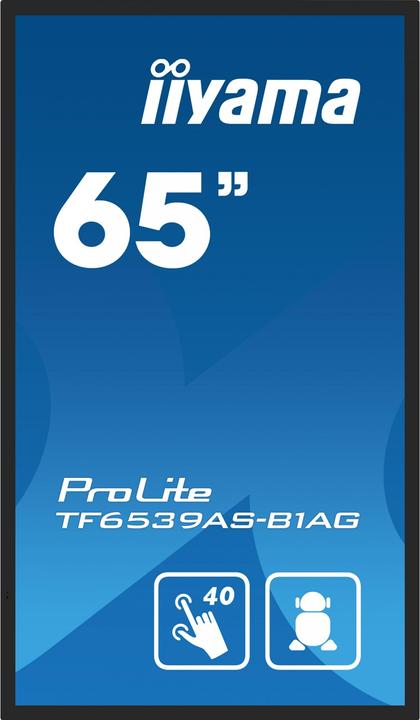 Immagine prodotto iiyama 163,9 cm (64,5") TF6539AS-B1AG 16:9 M-Touch 2xHDMI+DP (3840 x 2160 pixel, 64.50")