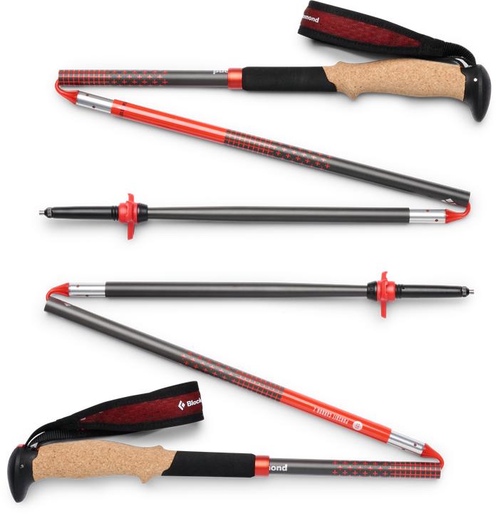 Actual product image Black Diamond Treckingst?cke Pursuit Carbon Z (anthrazit/orange, 1 Paar, 115 cm) (115 cm)