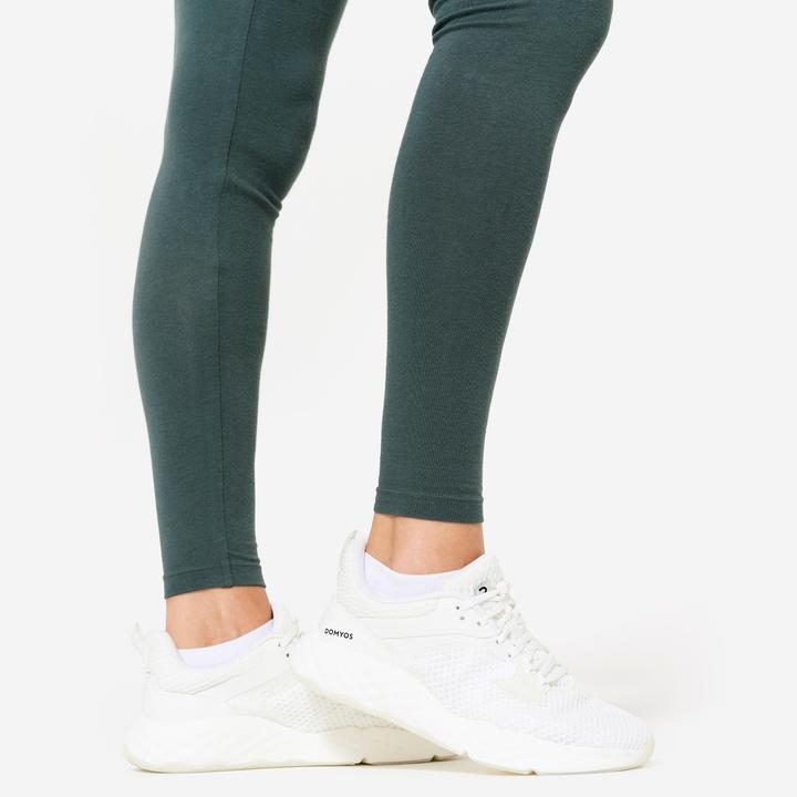 Image du produit Domyos Legging de fitness slim femme, vert kaki (W30/L31)