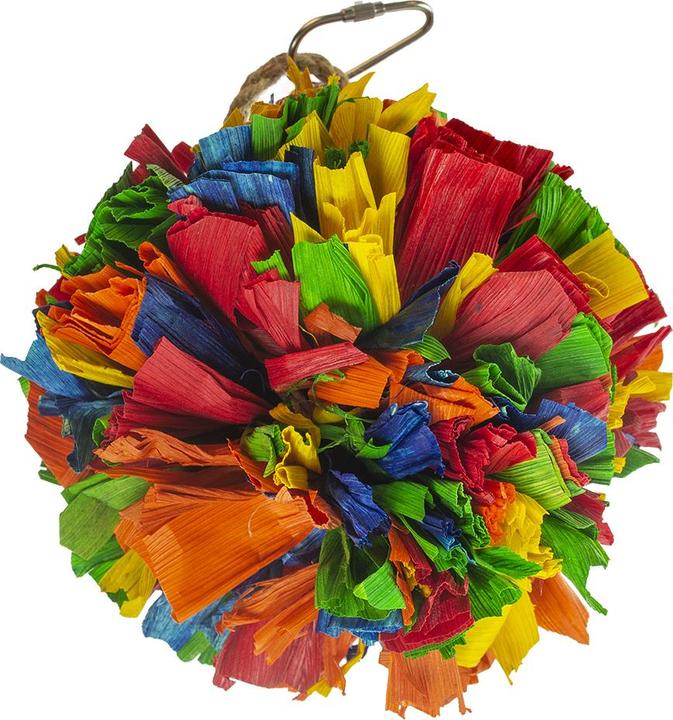 Image du produit Duvoplus Jouet pour oiseaux pompon coloré de feuilles de maïs
