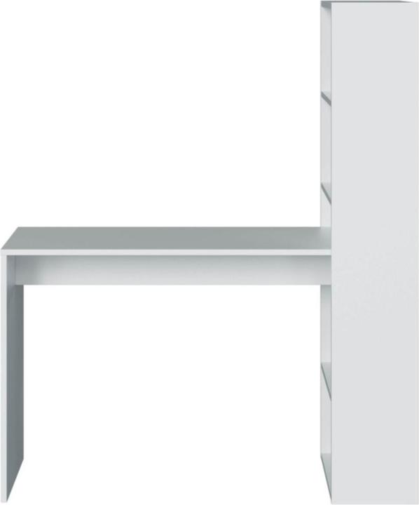 Image du produit CaliCosy Bureau réversible avec étagère de rangement - L120 cm