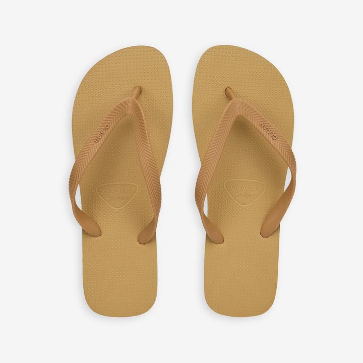 Actual product image Olaian Thong sandals men 500 beige (41, 42)