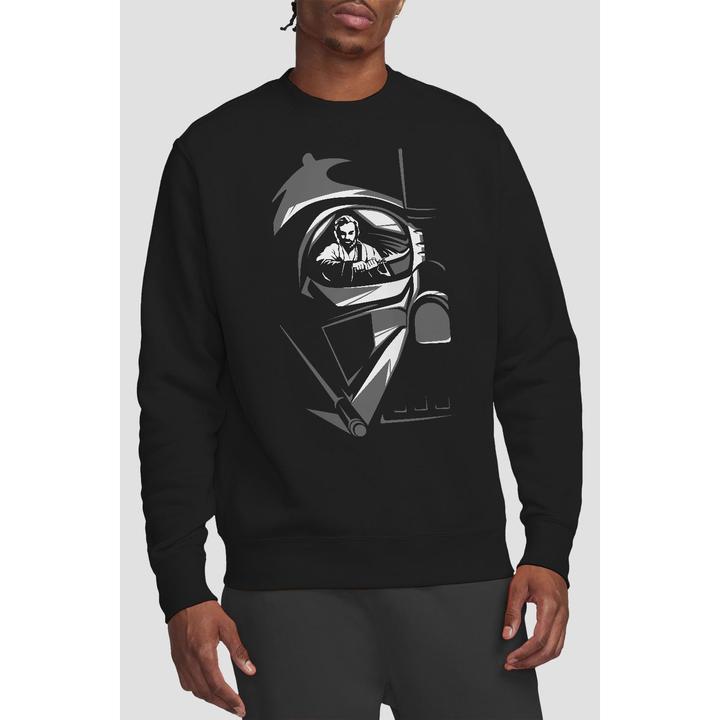Actual product image Star Wars Unisex Adult Obi Wan Kenobi Vader Eye Sweatshirt (L)