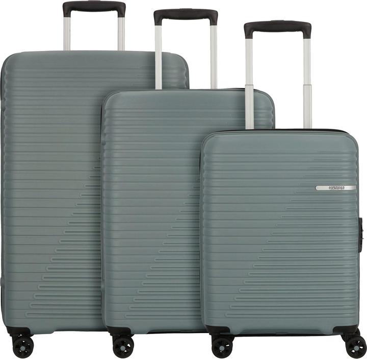 American Tourister Liftoff 4 Rollen Kofferset 3-teilig mit Dehnfalte (208 l, XL (da 115l))