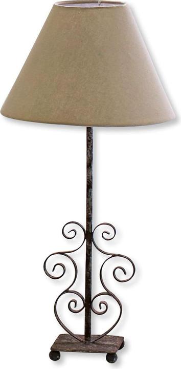 Produktbild Loberon Tischlampe Clamart leinen/antikbraun (E27)