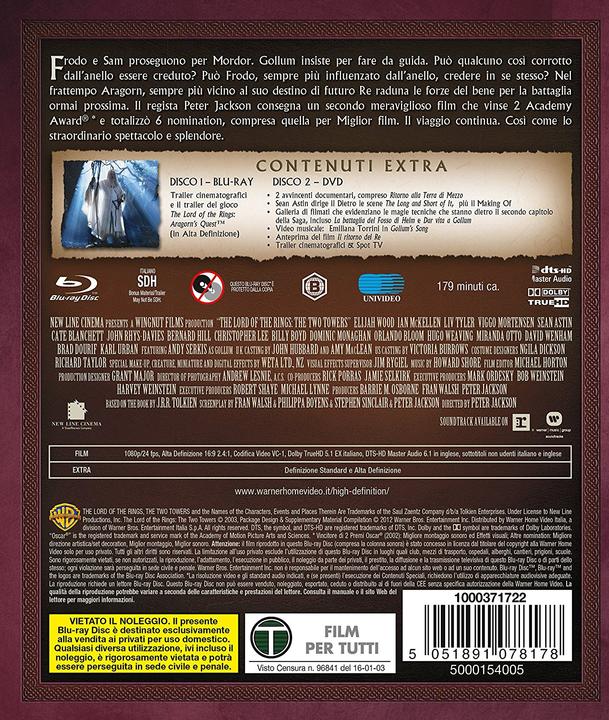 Produktbild Le Due Torri (Il Signore Degli Anelli) (DVD, Blu-ray, 2012, Englisch, Italienisch)