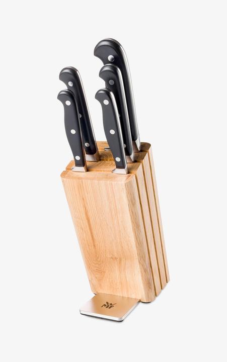 Actual product image WMF Knife block set 6 pcs. equipped SPITZENKLASSE PLUS beech