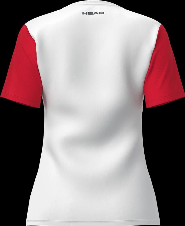 Actual product image Head Club 25 Tech T-Shirt Damen Rot/Weiss (XS)