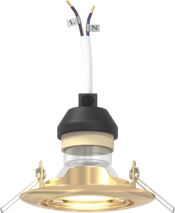 Immagine prodotto VidaXL Lampen Set von 12 Gold Metall, Kunststoff 9 cm Leichtes Gewicht (GU10)
