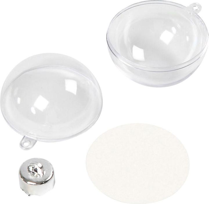 Produktbild Creativ Company Dekokugeln Transparent 5cm, 10 Stk.