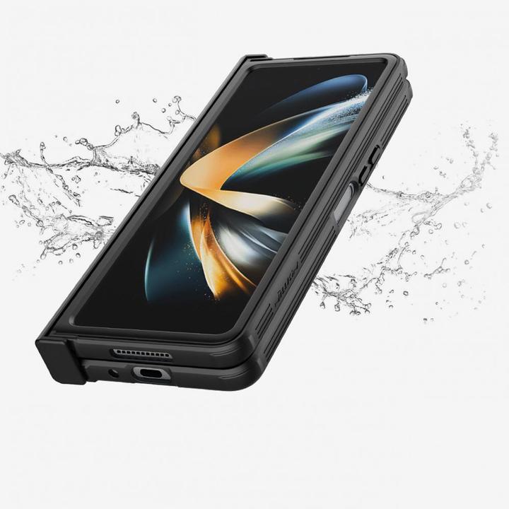 Produktbild Nillkin CamShield Pro Hülle (einfach) für Samsung Galaxy Z Flat 4 Cover mit dunkelgrüner Kameraabdec (Samsung Galaxy Z Fold4)