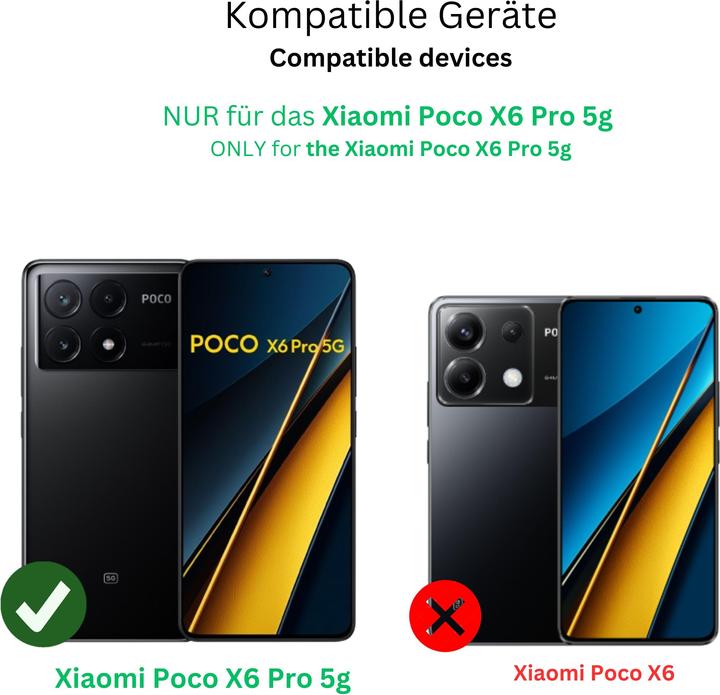 Actual product image Dipos Screen Protector Anti-Shock (2 Piece, Xiaomi Poco X6 Pro)