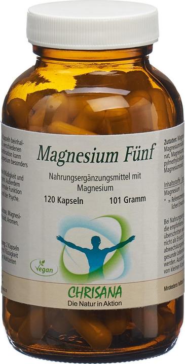 Chrisana Magnesium fünf Kapsel (120 Stück, Kapseln, 269 g)