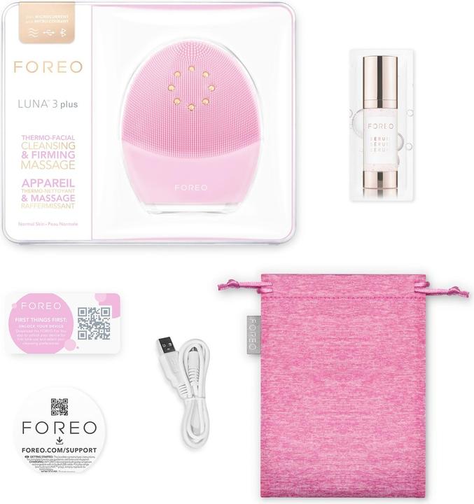 Actual product image Foreo LUNAâ"¢ 3 plus thermal facial cleanser with microcurrent for normal skin Luna