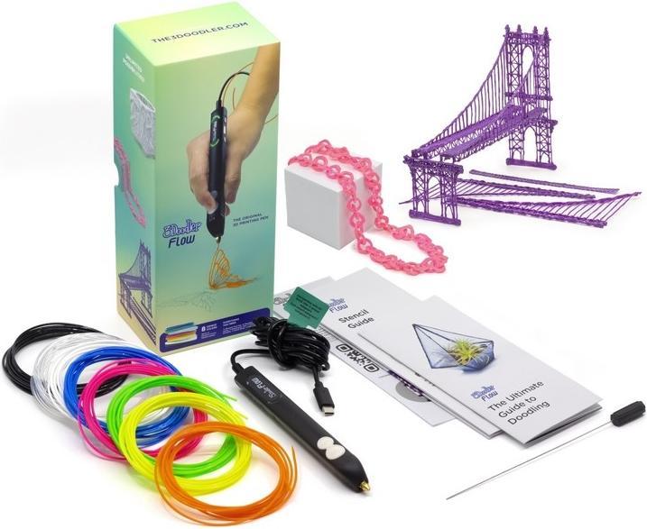 Image du produit 3Doodler Flow zwoje 1,75 mm,4,8m/ 20 szt. (PLA, 1.75 mm, 300 g, Vert, Pink, Noir, Jaune, Bleu, Transparent, Orange, Blanc, Violet, Or)