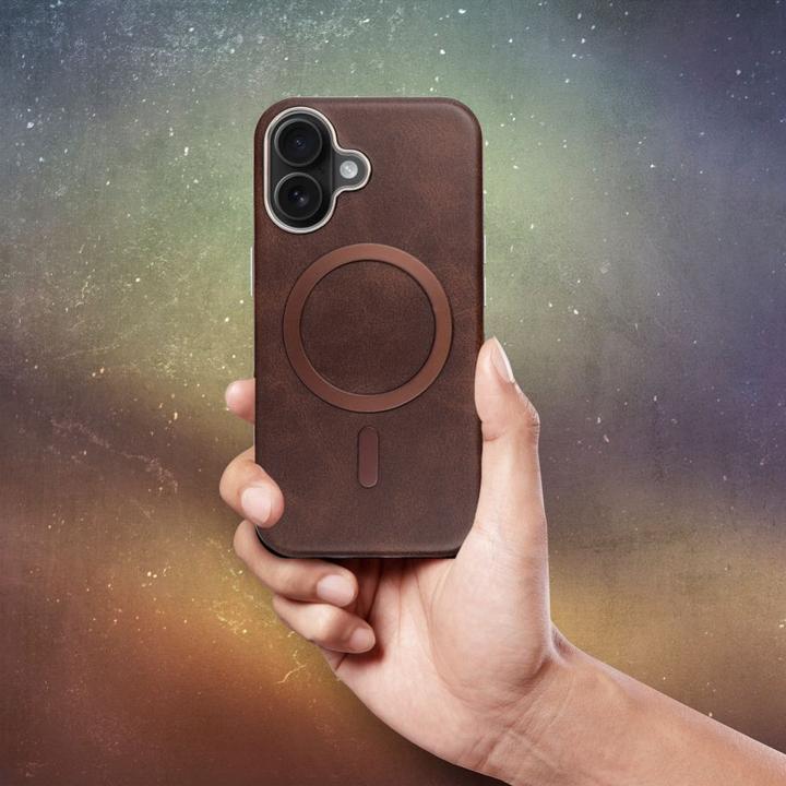 Produktbild OEM Back panel cover GENTLEMAN MAG COVER Case compatible with MagSafe for IPHONE 15 PRO MAX brown (Apple iPhone 15 Pro Max)
